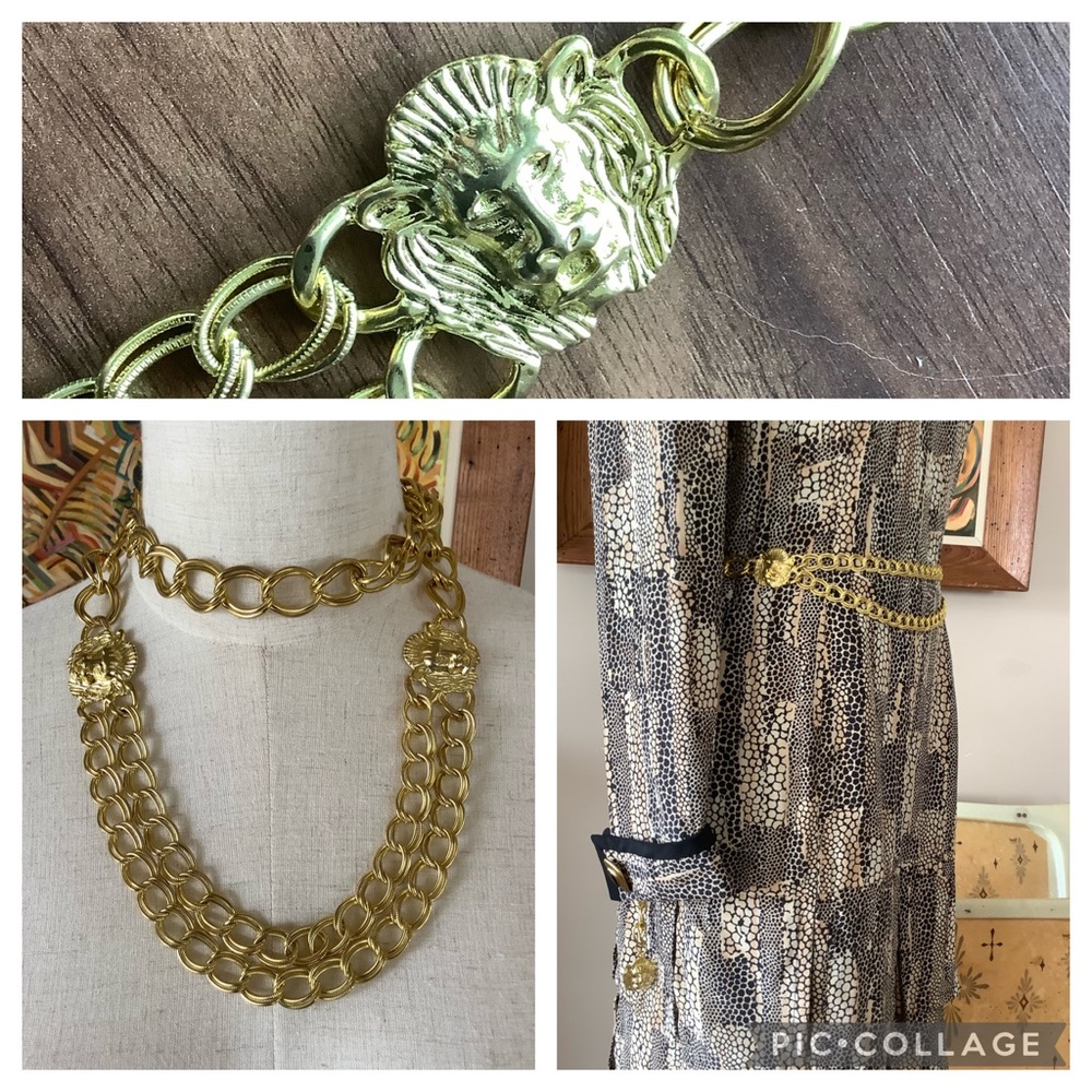 90’s Deadstock Lion’s Head Belt/Necklace